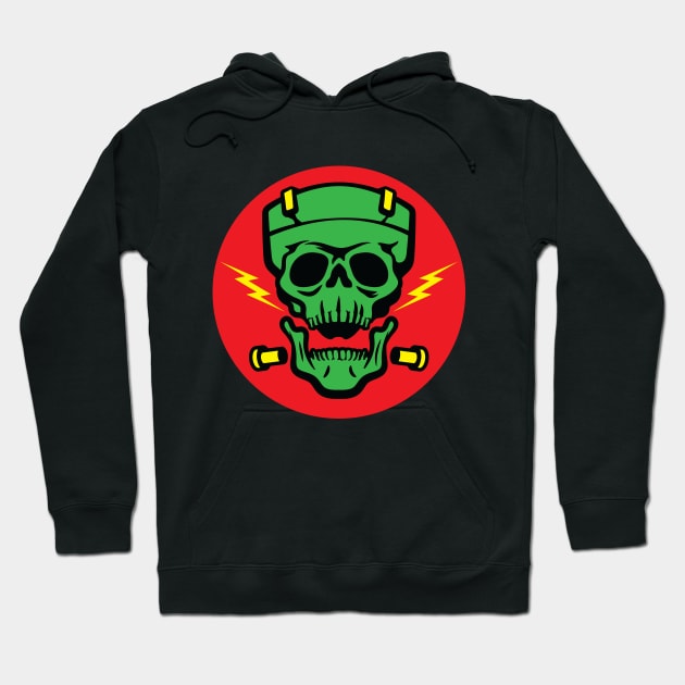 Frankenskull Hoodie by toadyco